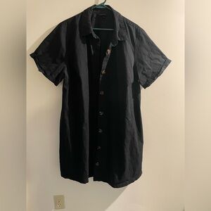 Who What Wear black shirt dress